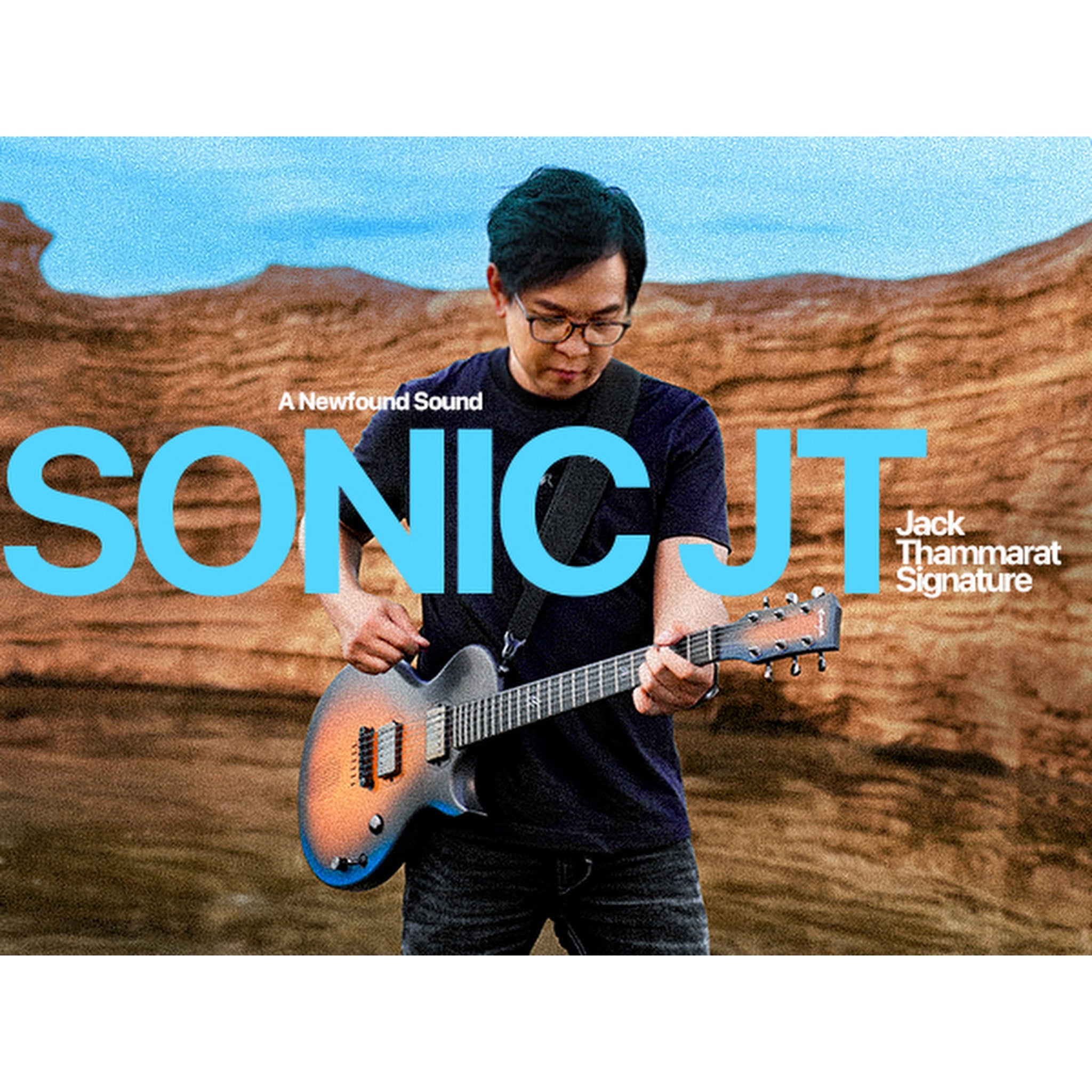 Enya Nova Go Sonic Smart Electric Guitar Sonic JT Tobacco Sunburst front view