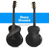 Enya X4 Pro Mini carbon fiber acoustic-electric guitar detail view