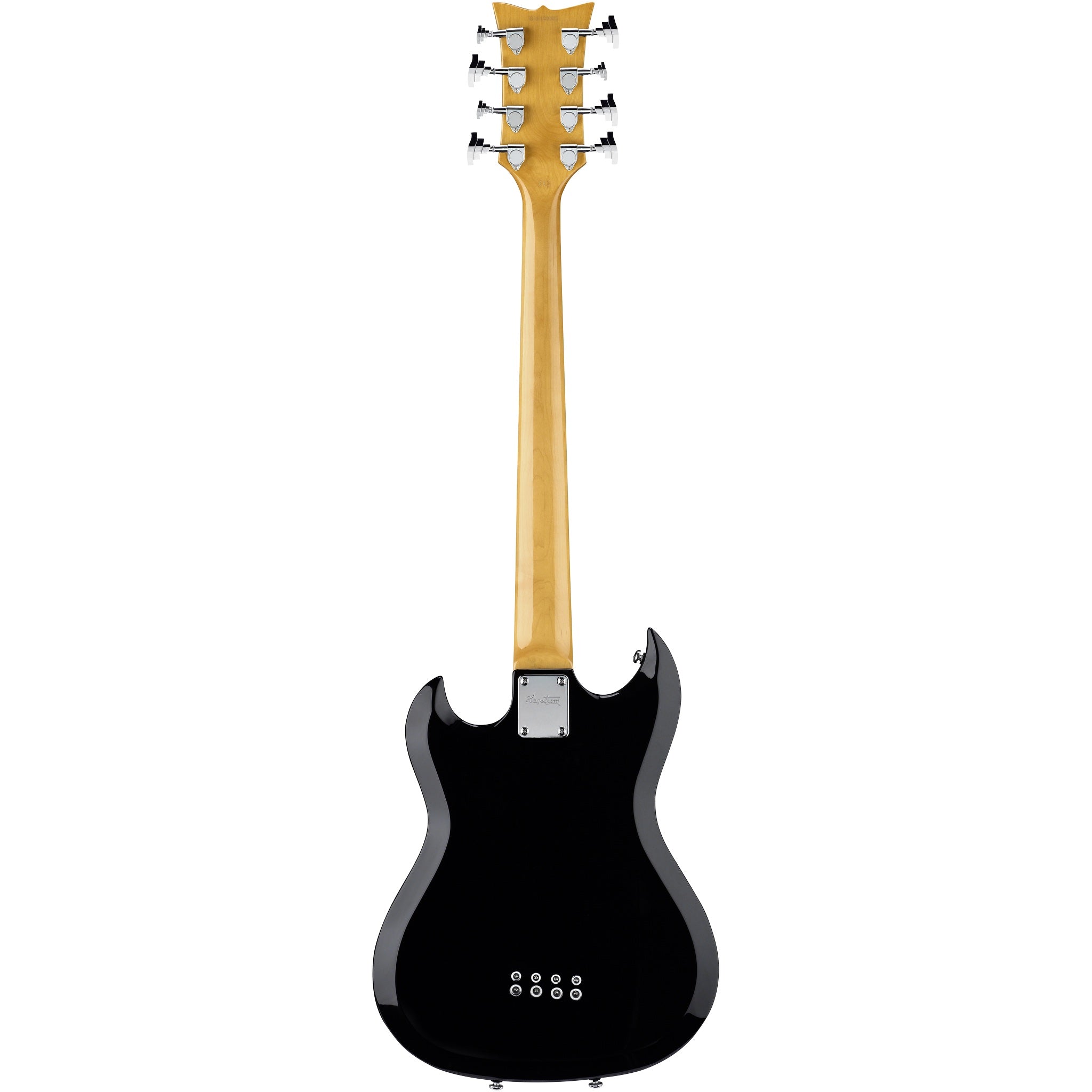 Hagstrom H8-II 8-String Bass Guitar – Black Gloss – Hardshell Case Included