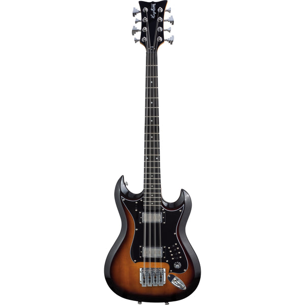 Hagstrom H8-II 8-String Bass Guitar – Tobacco Sunburst – Hardshell Case Included