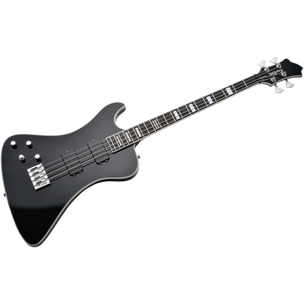 Hagstrom Nekromant 4 4-string left-handed bass guitar in Black Gloss