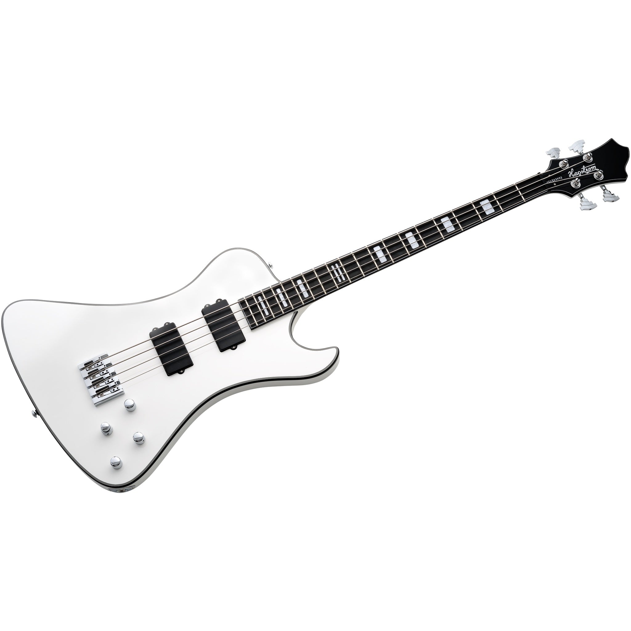 Hagstrom Nekromant 4 4-string right-handed bass guitar in White Gloss