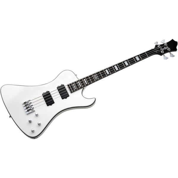 Hagstrom Nekromant 4 4-string right-handed bass guitar in White Gloss