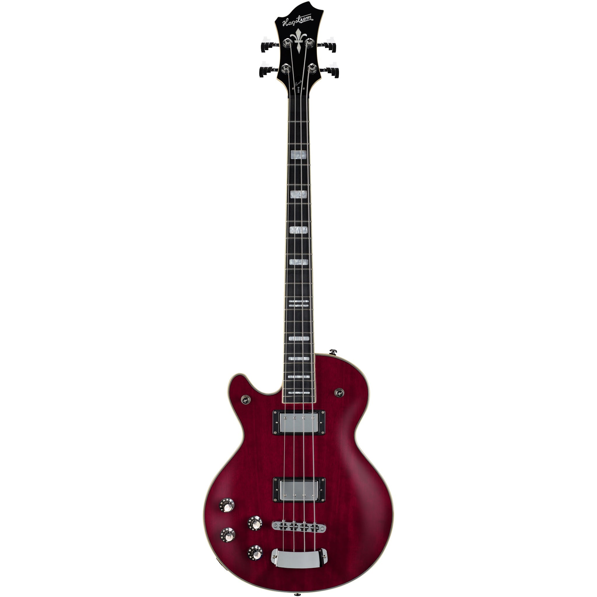 Hagstrom Swede Bass – Wild Cherry Transparent Left-Handed
