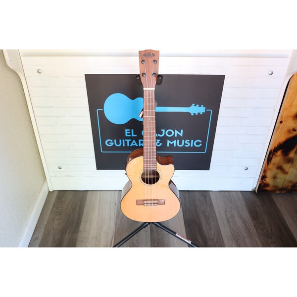 Kala KA-SCAC-T-CE Solid Cedar Top Acacia Tenor Cutaway Acoustic-Electric Ukulele with Fishman Kula EQ