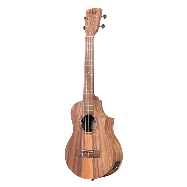 Kala Teak Tri-Top Tenor Ukulele w/ Cutaway & EQ - KA-TK-T-CE