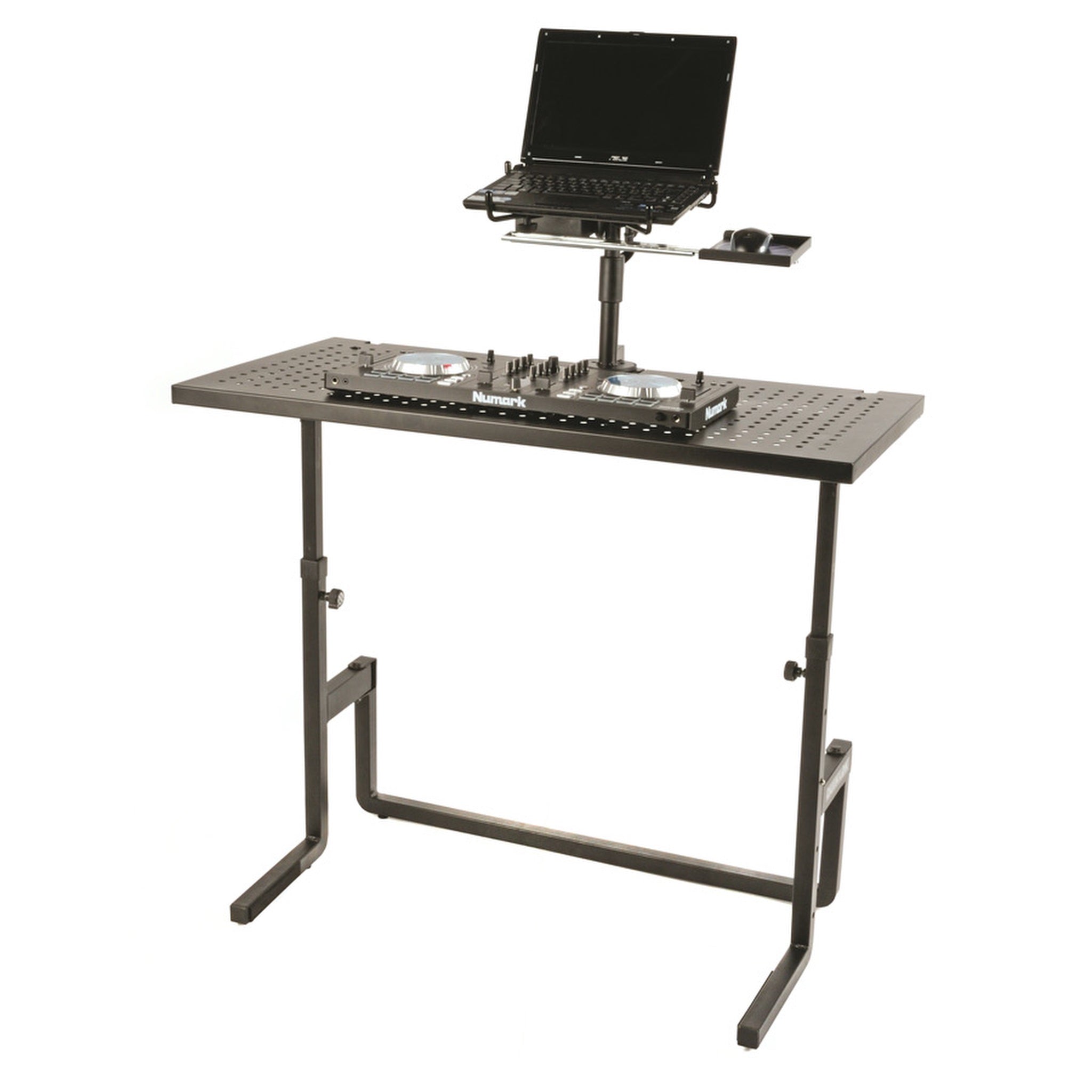 Quik Lok DJ233 DJ Performance Workstation with Perforated Shelf