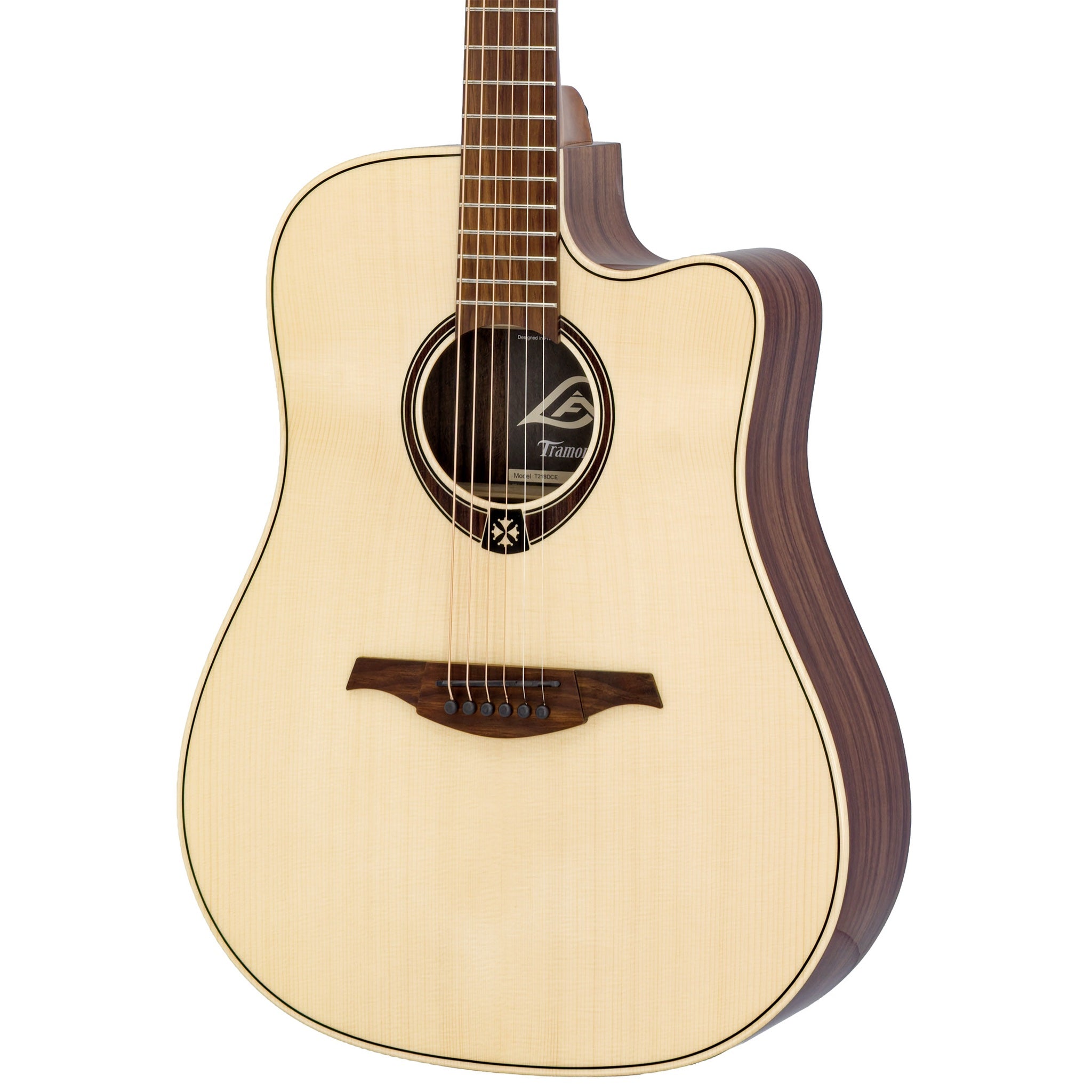 Lâg T218DCE Tramontane 218 Dreadnought Acoustic-Electric Guitar – Natural Gloss