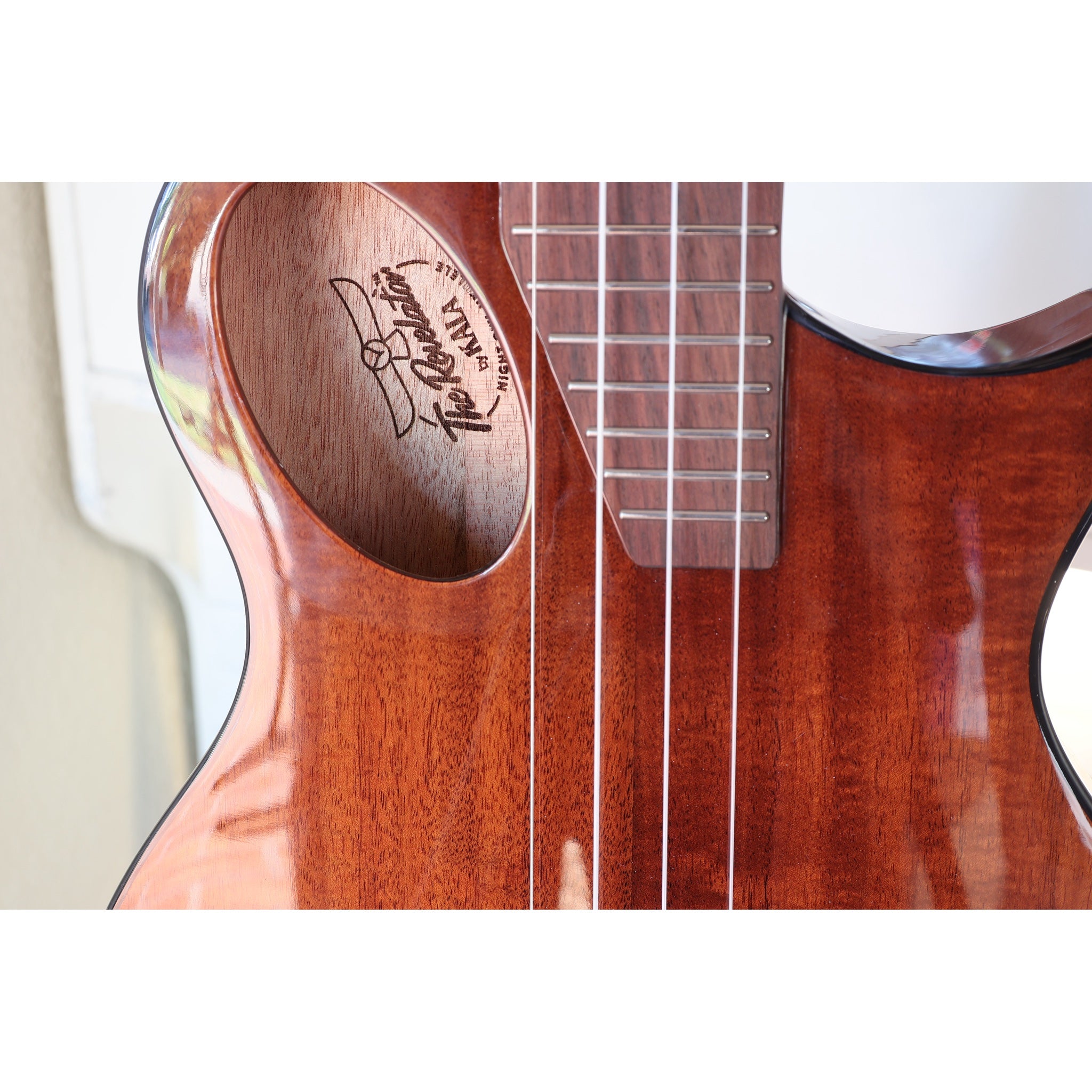 Kala Revelator Night Owl Acacia Tenor Ukulele w/ Bag