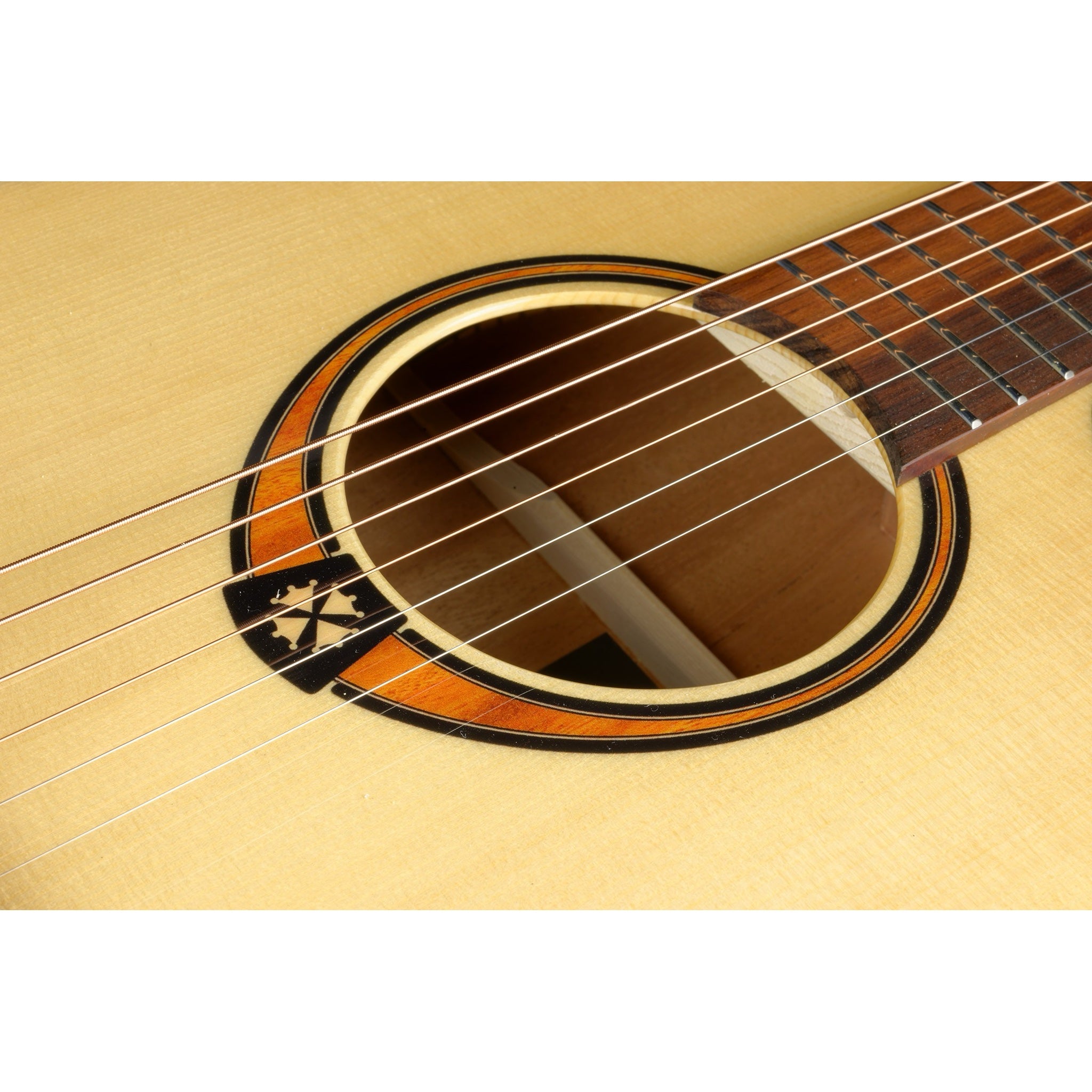 Lâg T88ACE rear headstock with black die-cast tuning machines