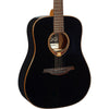 Lâg Tramontane 118 T118D-BLK Dreadnought Acoustic Guitar – Black — rear headstock and tuning machine detail