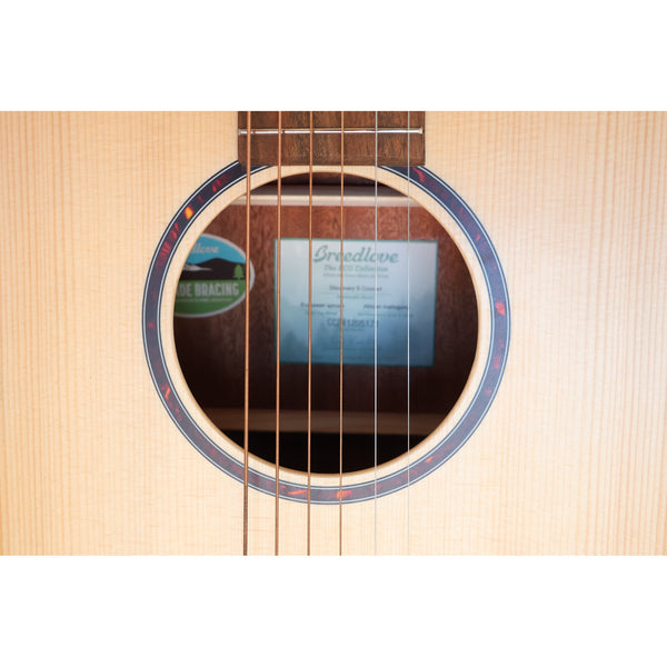 Breedlove Discovery S Concert Acoustic-Electric Guitar – Natural Satin