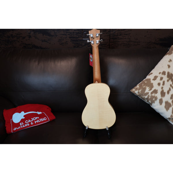 Amahi UK550C Concert Ukulele – Flamed Maple, Satin Finish w/ Gig Bag