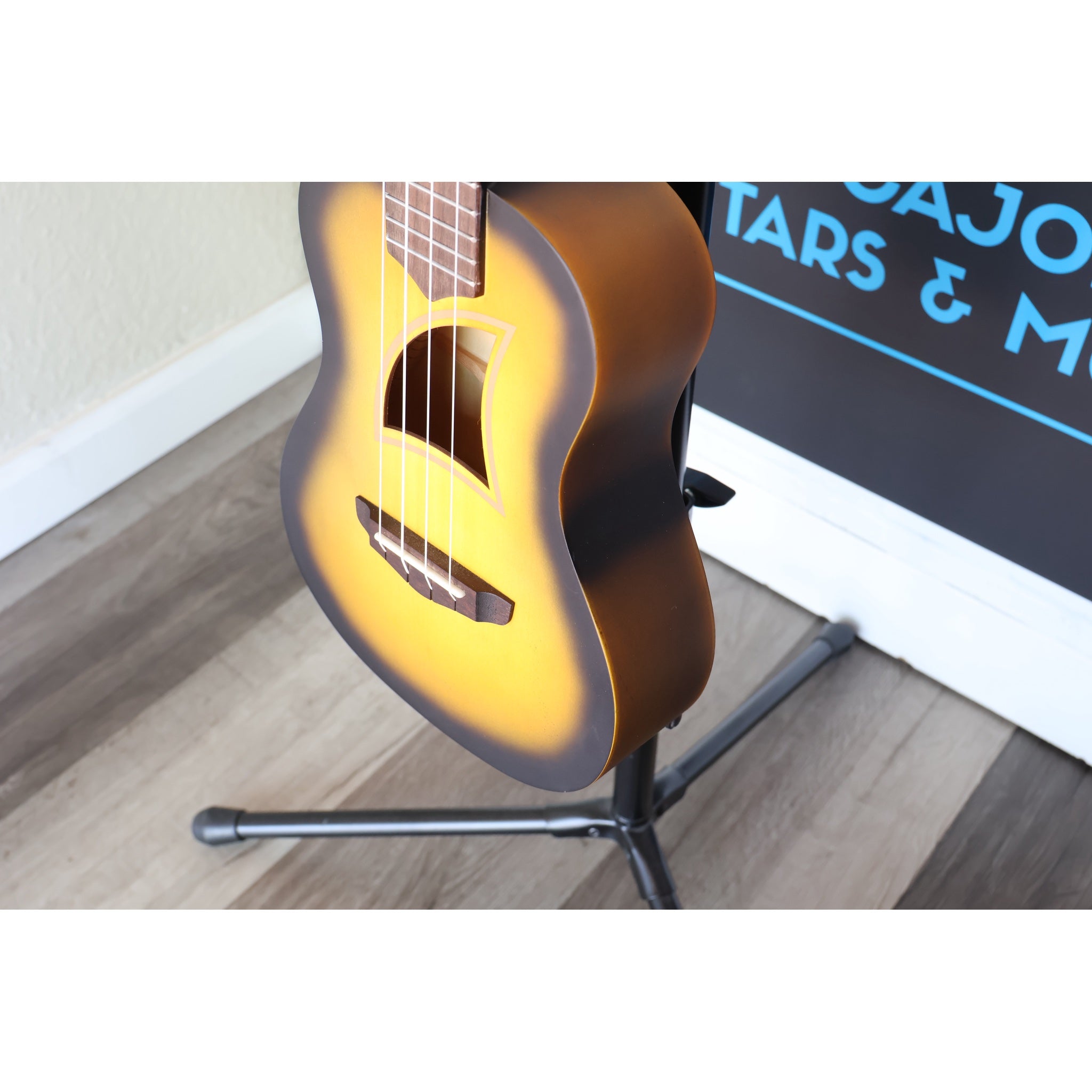 Eddy Finn Yellow Burst Concert Ukulele