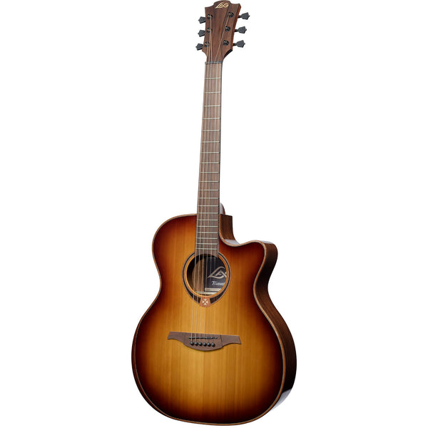 Lâg Tramontane Special T118 Auditorium Bevel Cutaway Acoustic-Electric Guitar – Brown Shadow