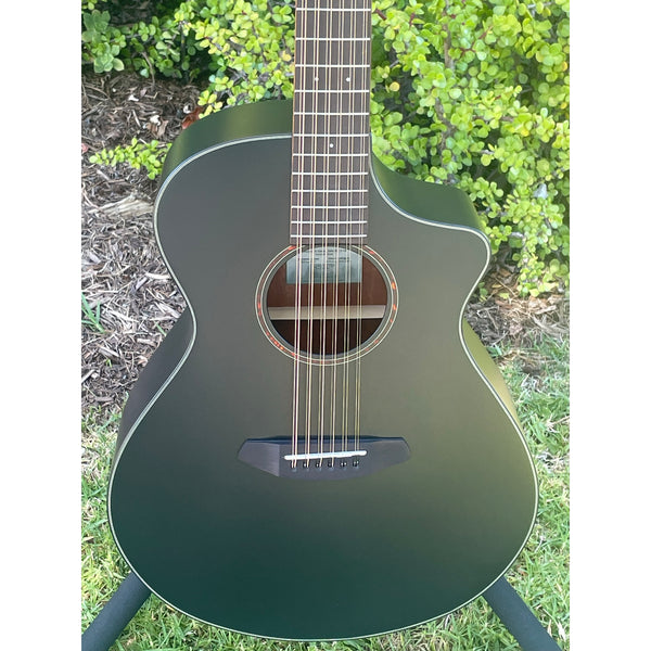 Breedlove Discovery S Concert Satin Black 12 String CE European-African Mahogany