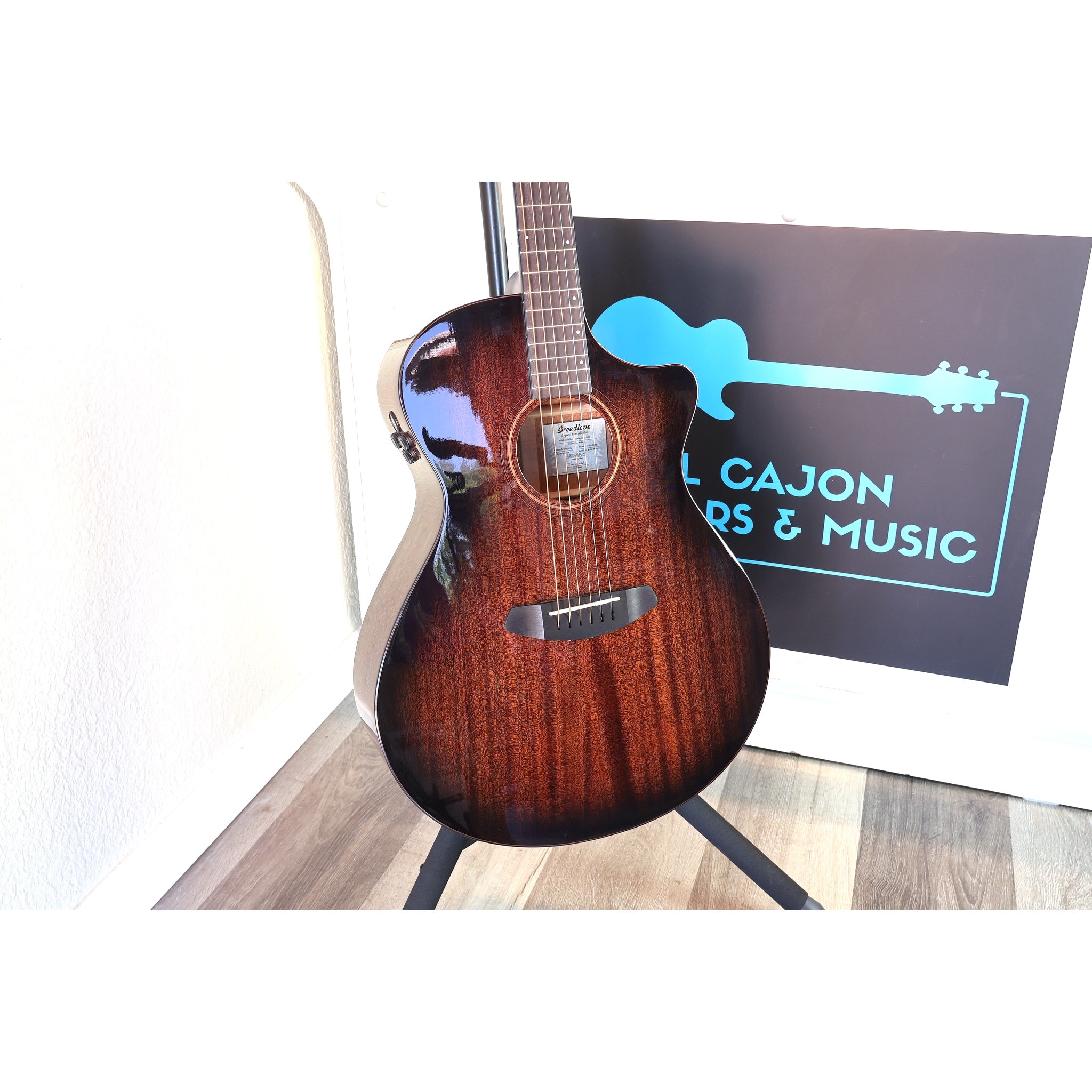 Breedlove Wildwood Pro Dreadnought Concerto Suede CE Acoustic-Electric Guitar | Solid African Mahogany