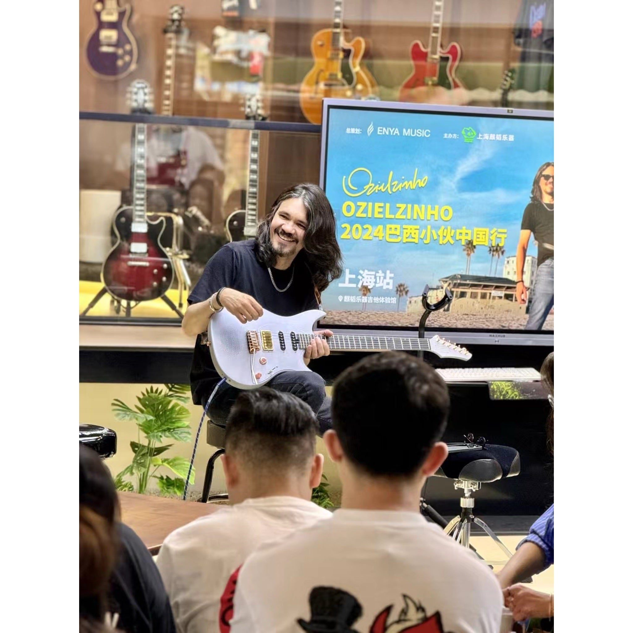 Enya Inspire Oziel Smart Electric Guitar body detail