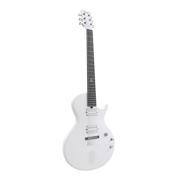 Enya Nova Go Sonic Smart Electric Guitar in Pearl White body detail