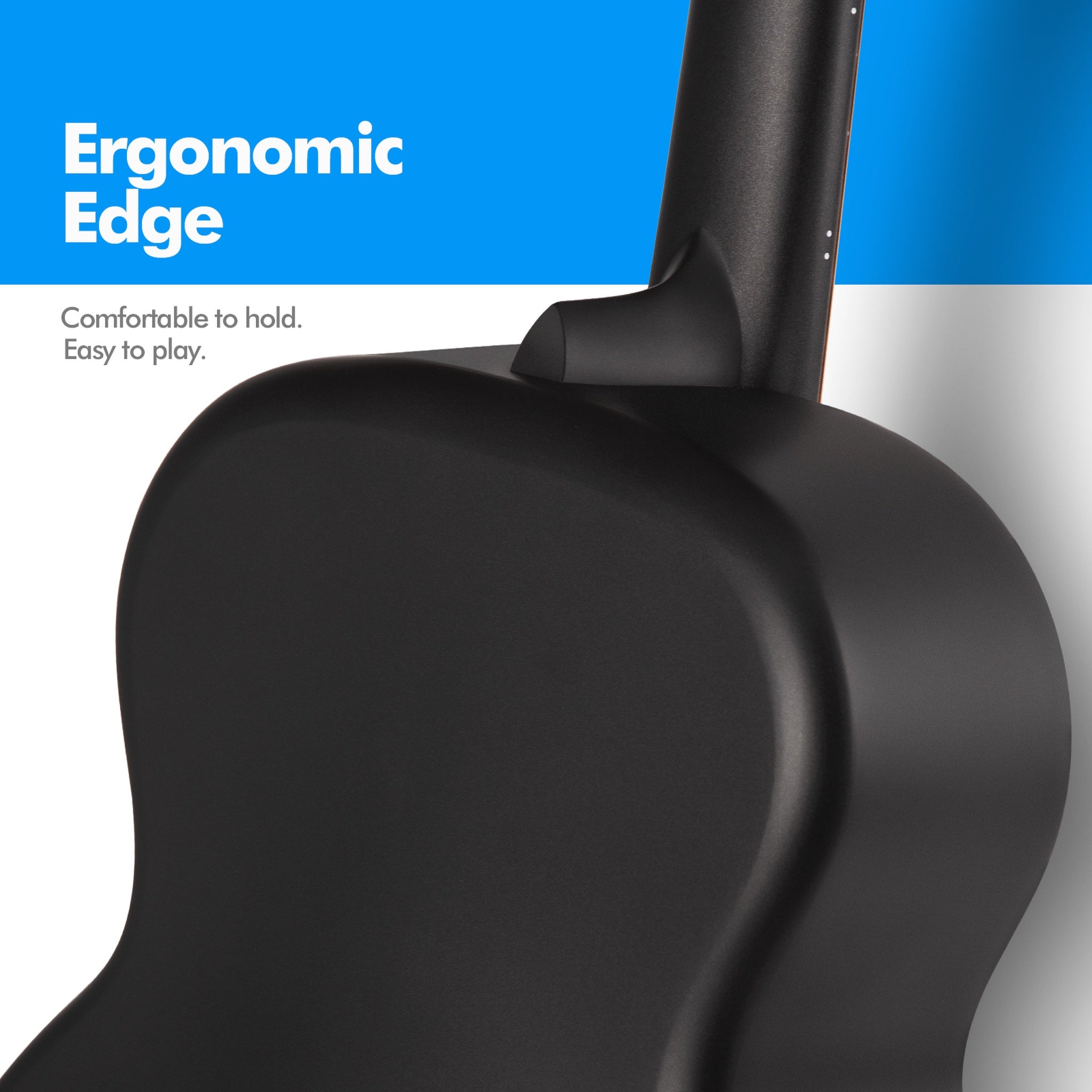 Enya X4 Pro Mini carbon fiber acoustic-electric guitar body detail