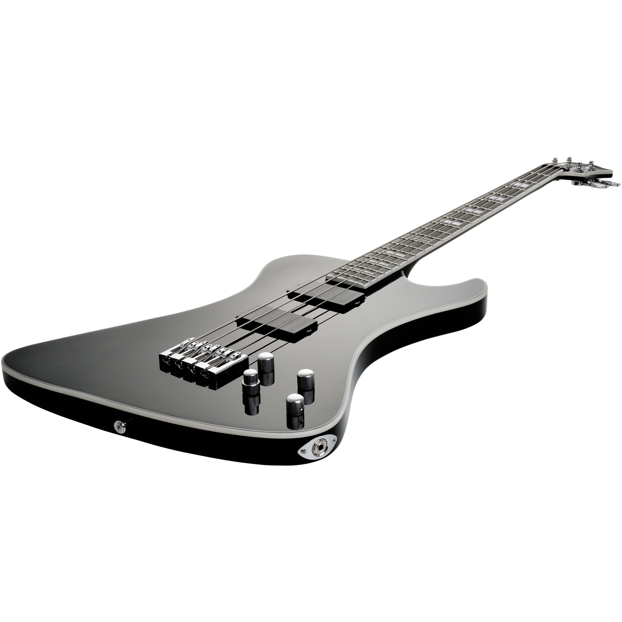 Hagstrom Nekromant 4 4-string right-handed bass guitar in Black Gloss