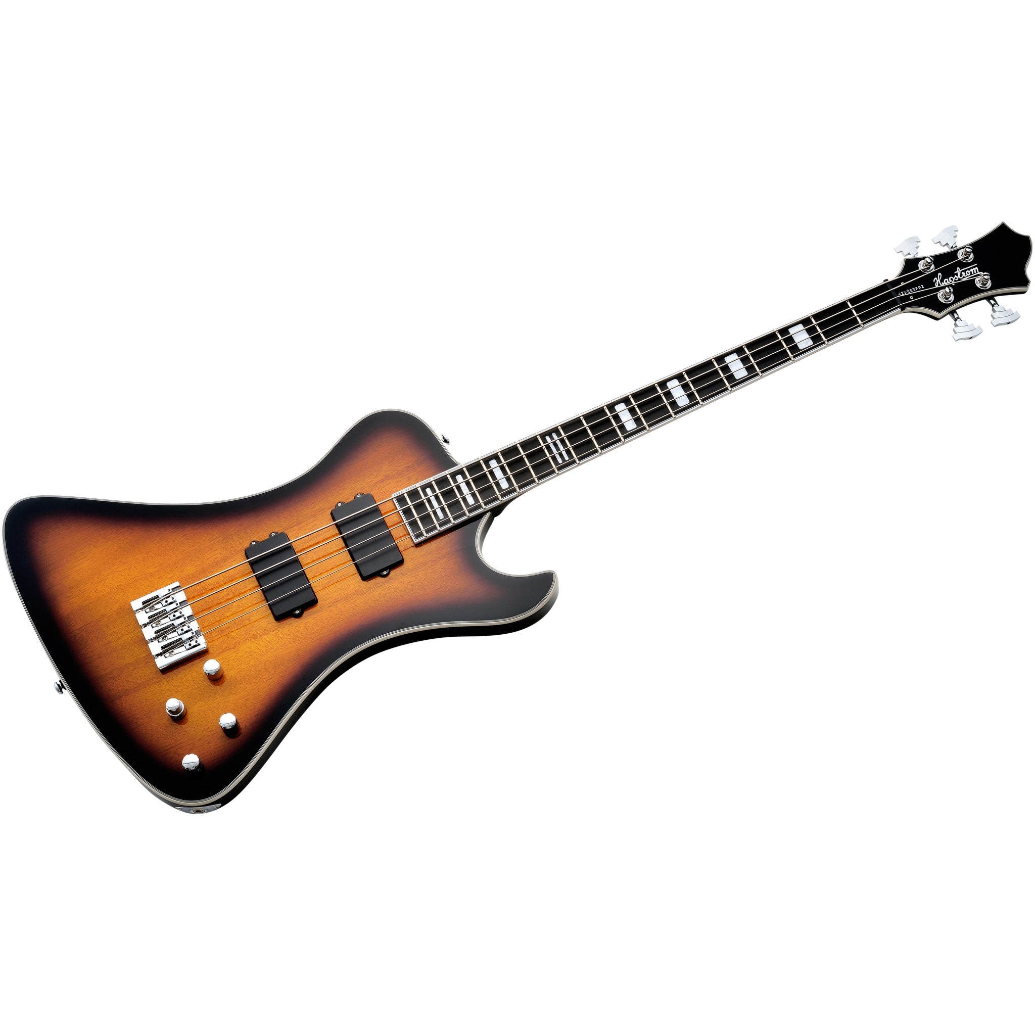 Hagstrom Nekromant 4 4-string right-handed bass guitar in Tobacco Sunburst
