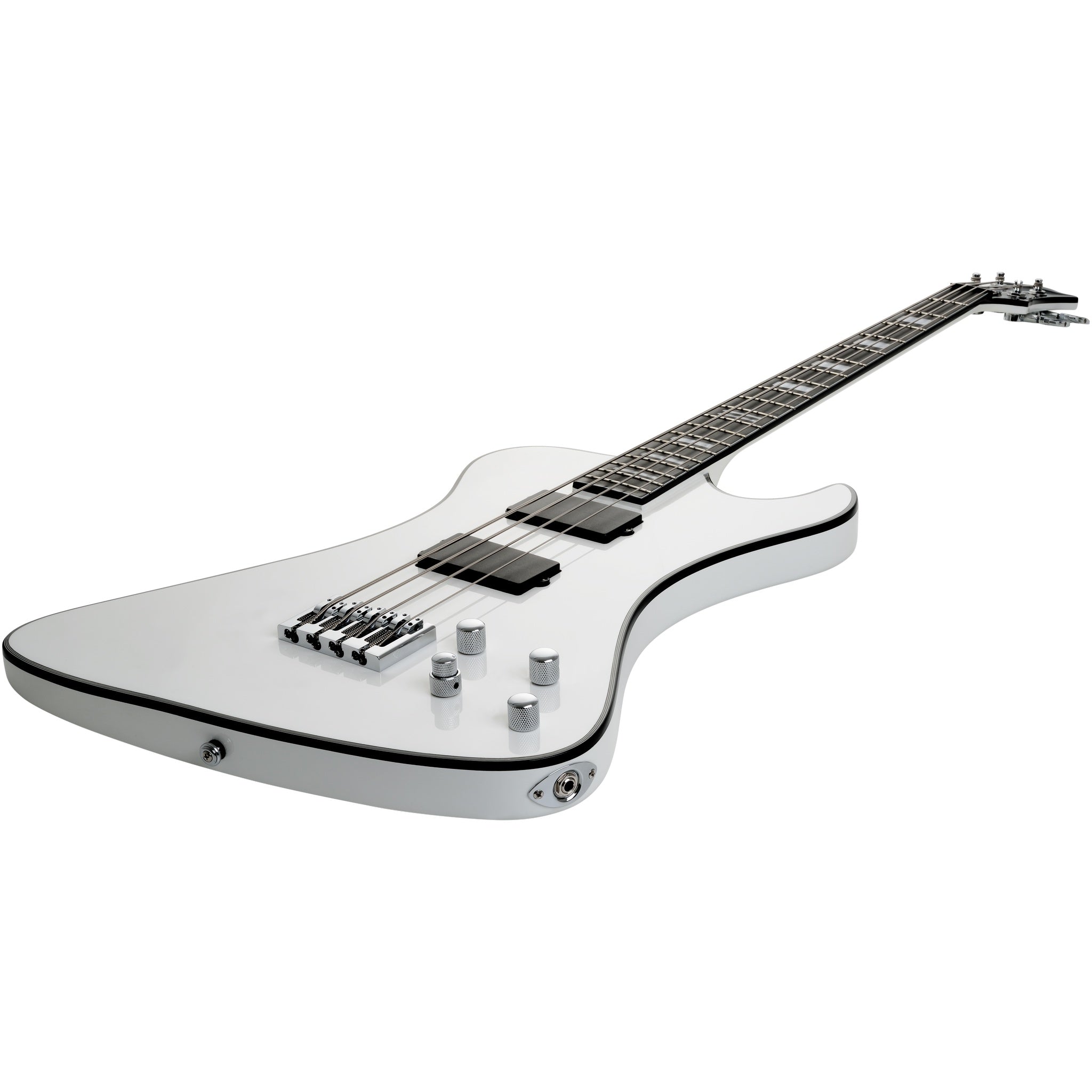 Hagstrom Nekromant 4 4-string right-handed bass guitar in White Gloss