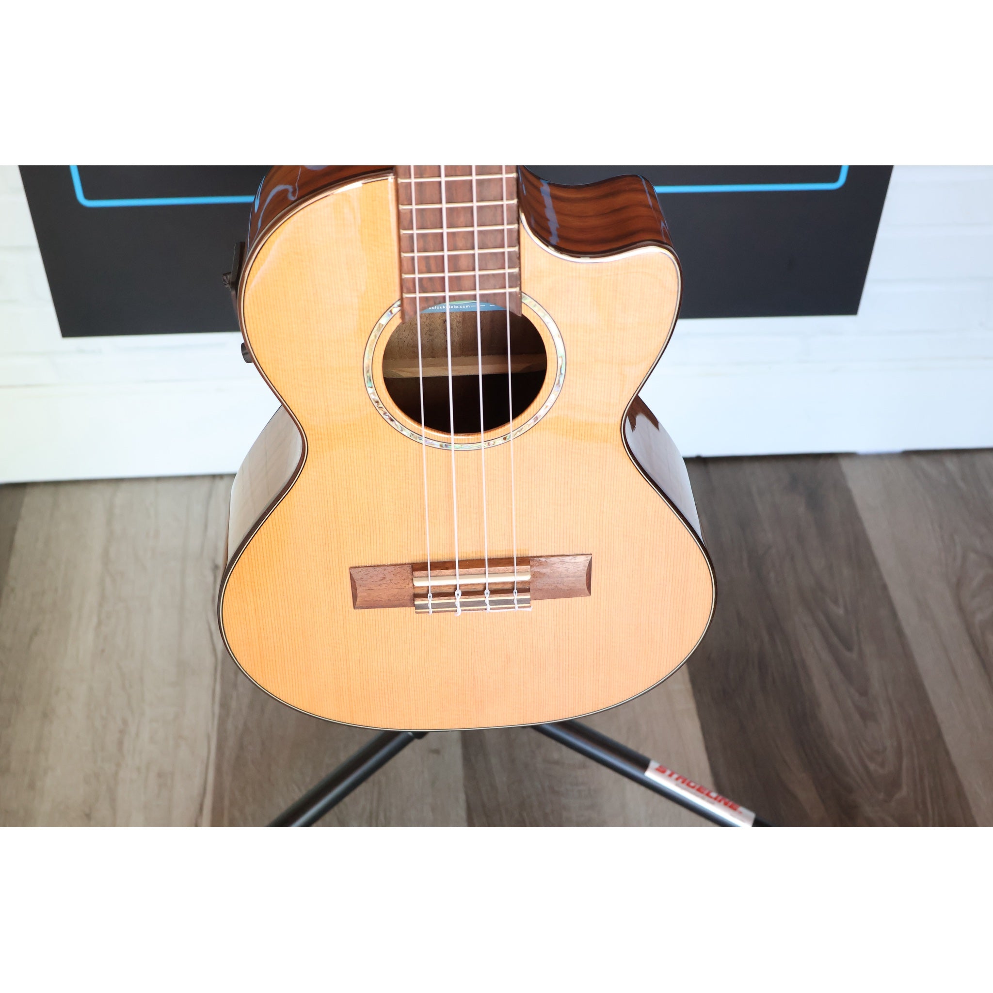 Kala KA-SCAC-T-CE Solid Cedar Top Acacia Tenor Cutaway Acoustic-Electric Ukulele with Fishman Kula EQ