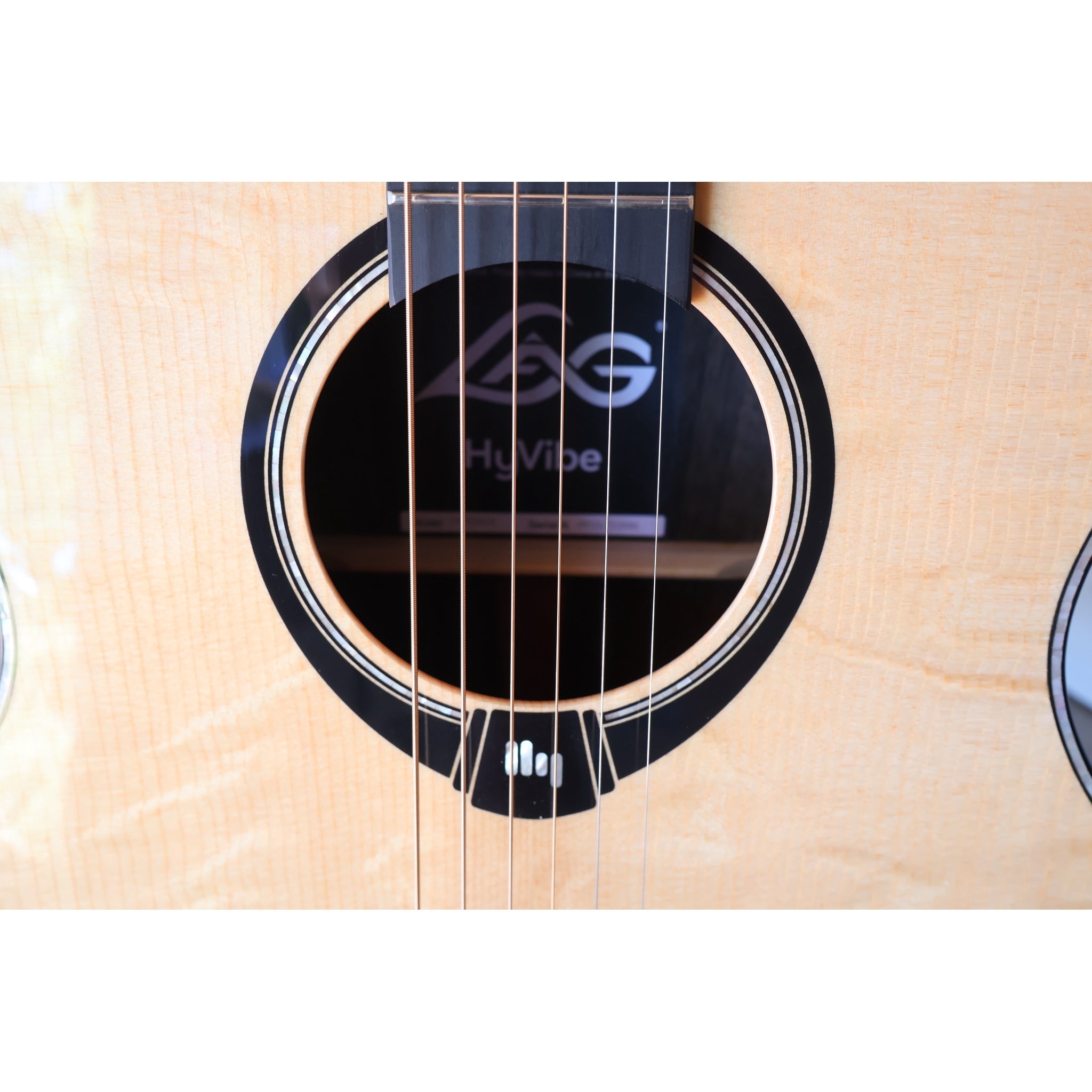 Lag HyVibe 50 Auditorium Bevel Cutaway Acoustic-Electric Smart Guitar
