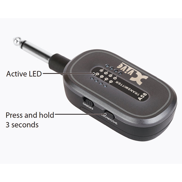 Xvive A58 5.8GHz Guitar Wireless System