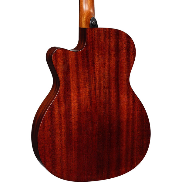 Lâg Tramontane 118 Auditorium Slim Cutaway Acoustic-Electric Guitar – Brown Shadow — front headstock and tuning machine detail