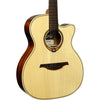 Lâg T88ACE front body close-up showing solid Engelmann spruce top and Stage Lâg electronics