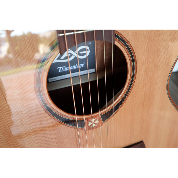 LAG T118ACE Auditorium Cutaway Acoustic-Electric Guitar – Natural