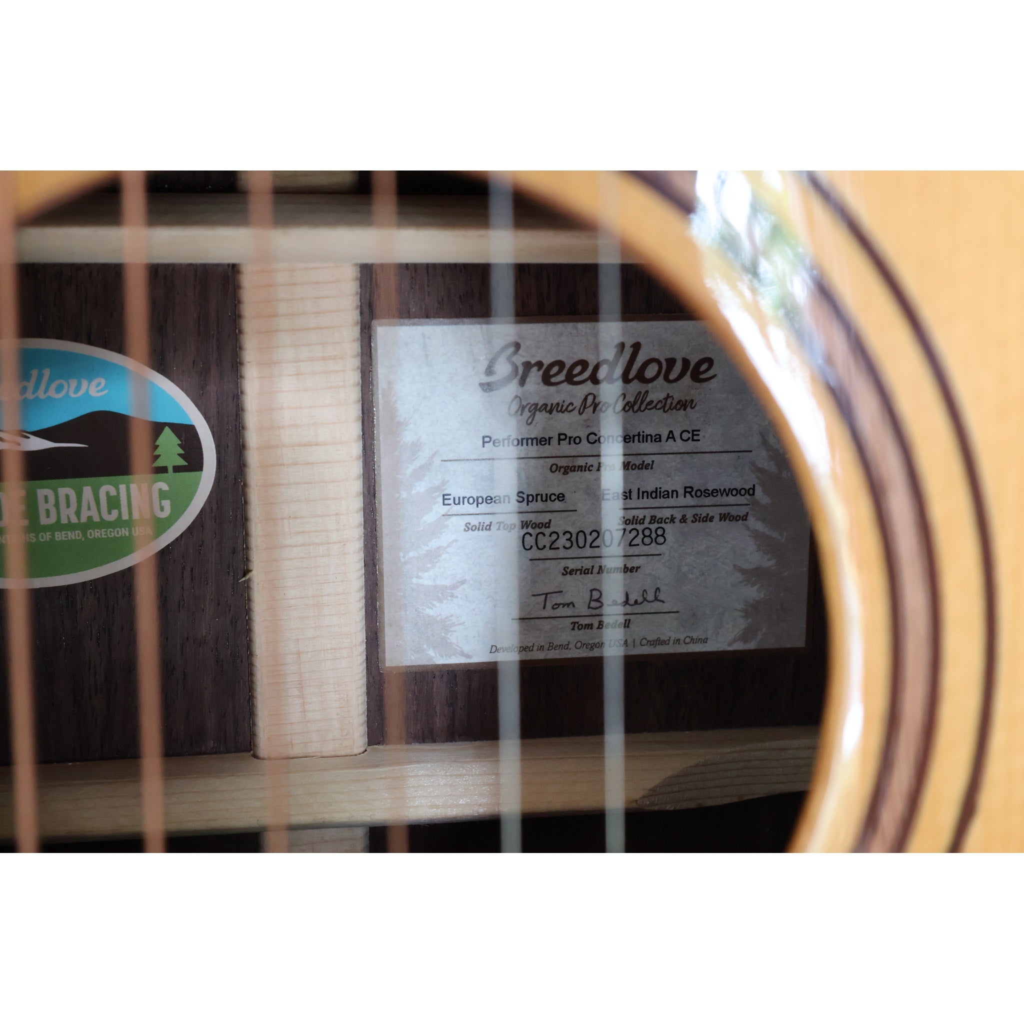 Breedlove PFCA18CEEUIR CC230207288 Performer Pro Concertina CE Acoustic-Electric Guitar – Aged Toner