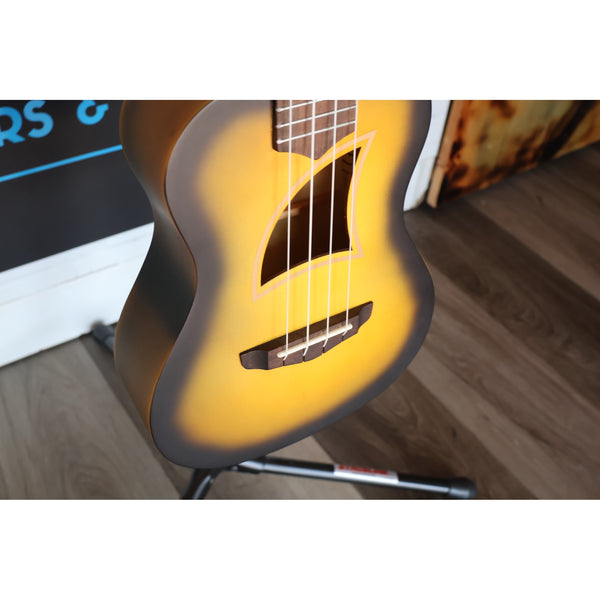 Eddy Finn Yellow Burst Concert Ukulele