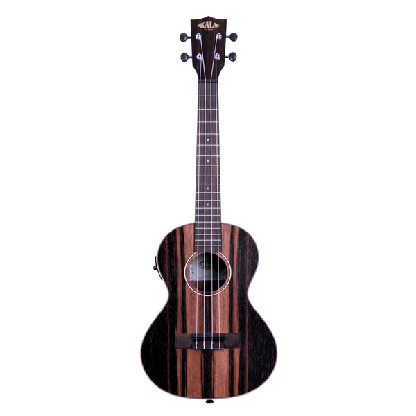 Kala Striped Ebony Tenor Ukulele with EQ – KA-EBY-TE