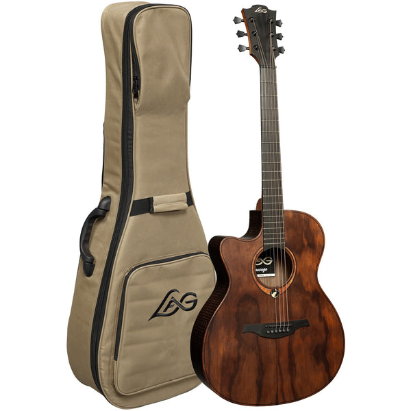 LAG Sauvage ACE Left-Handed Auditorium Cutaway Acoustic-Electric Guitar
