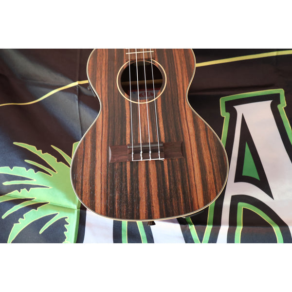 Kala Striped Ebony Tenor Ukulele with EQ – KA-EBY-TE