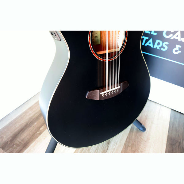 Breedlove Discovery S Concert Satin Black 12 String CE European-African Mahogany