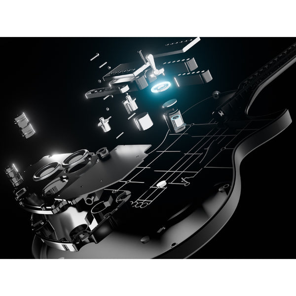 Enya Nova Go Sonic Smart Electric Guitar Sonic JT Tobacco Sunburst angled view