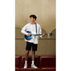 Enya Nova Go Sonic Smart Electric Guitar Ocean Blue angled view