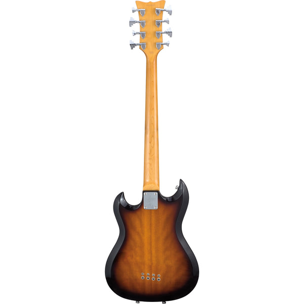 Hagstrom H8-II 8-String Bass Guitar – Tobacco Sunburst – Hardshell Case Included