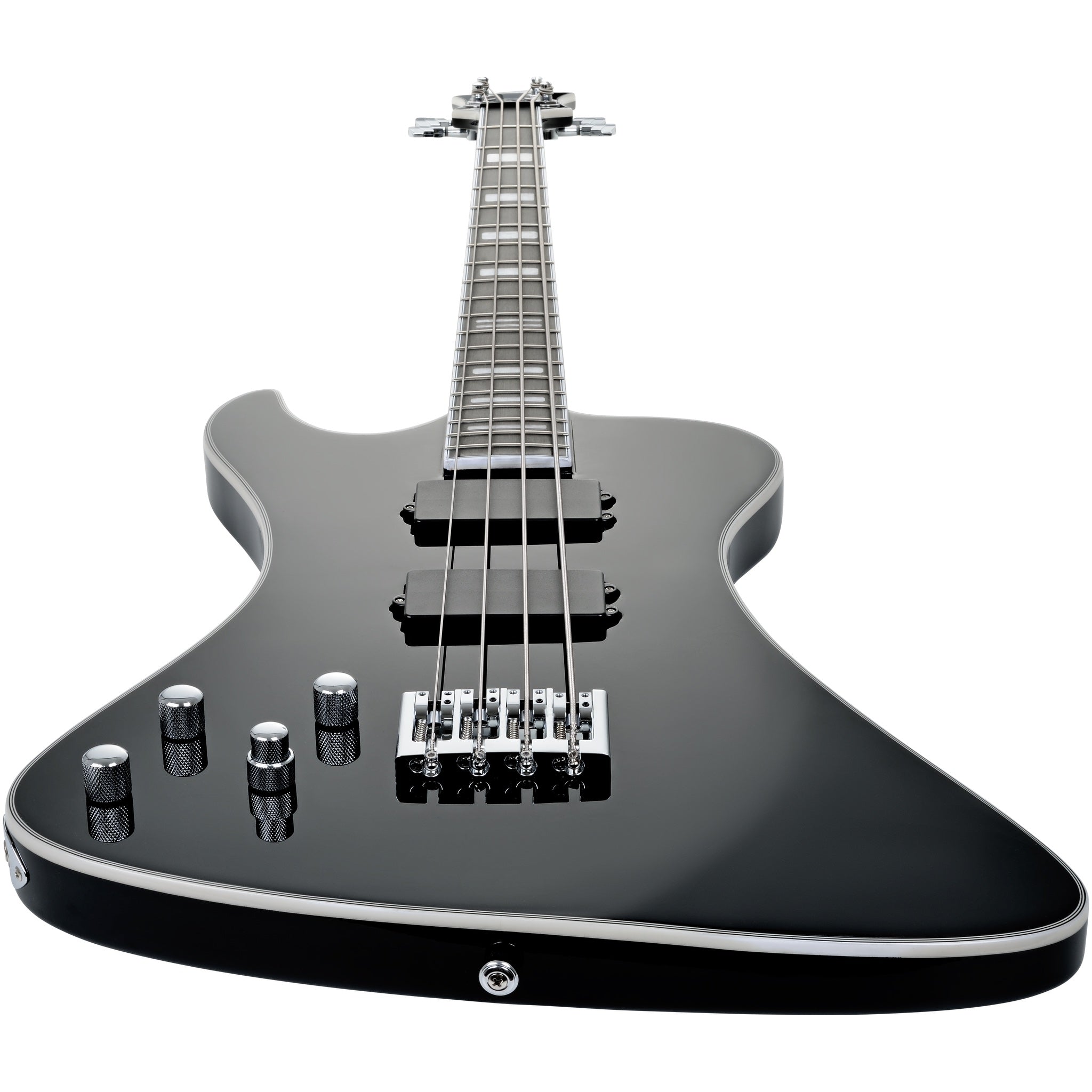 Hagstrom Nekromant 4 4-string left-handed bass guitar in Black Gloss