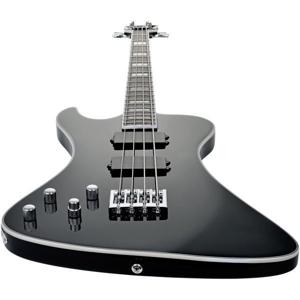 Hagstrom Nekromant 4 4-string left-handed bass guitar in Black Gloss
