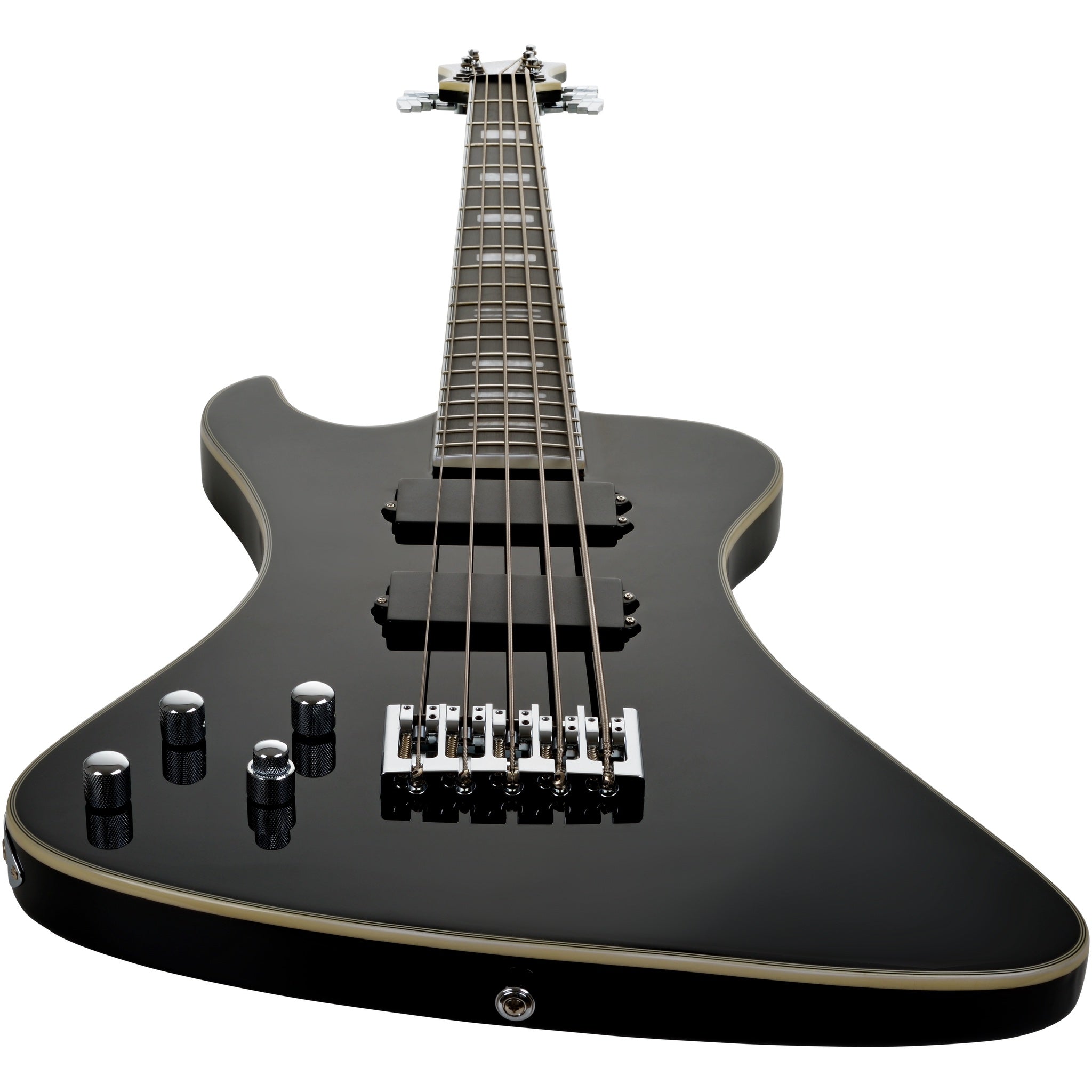 Hagstrom Nekromant 5 5-string left-handed bass guitar in Black Gloss