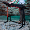 Quik Lok DJ233 DJ Performance Workstation with Perforated Shelf