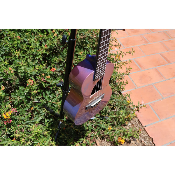 Eddy Finn Ocean King Purple Sparkle Concert Ukulele