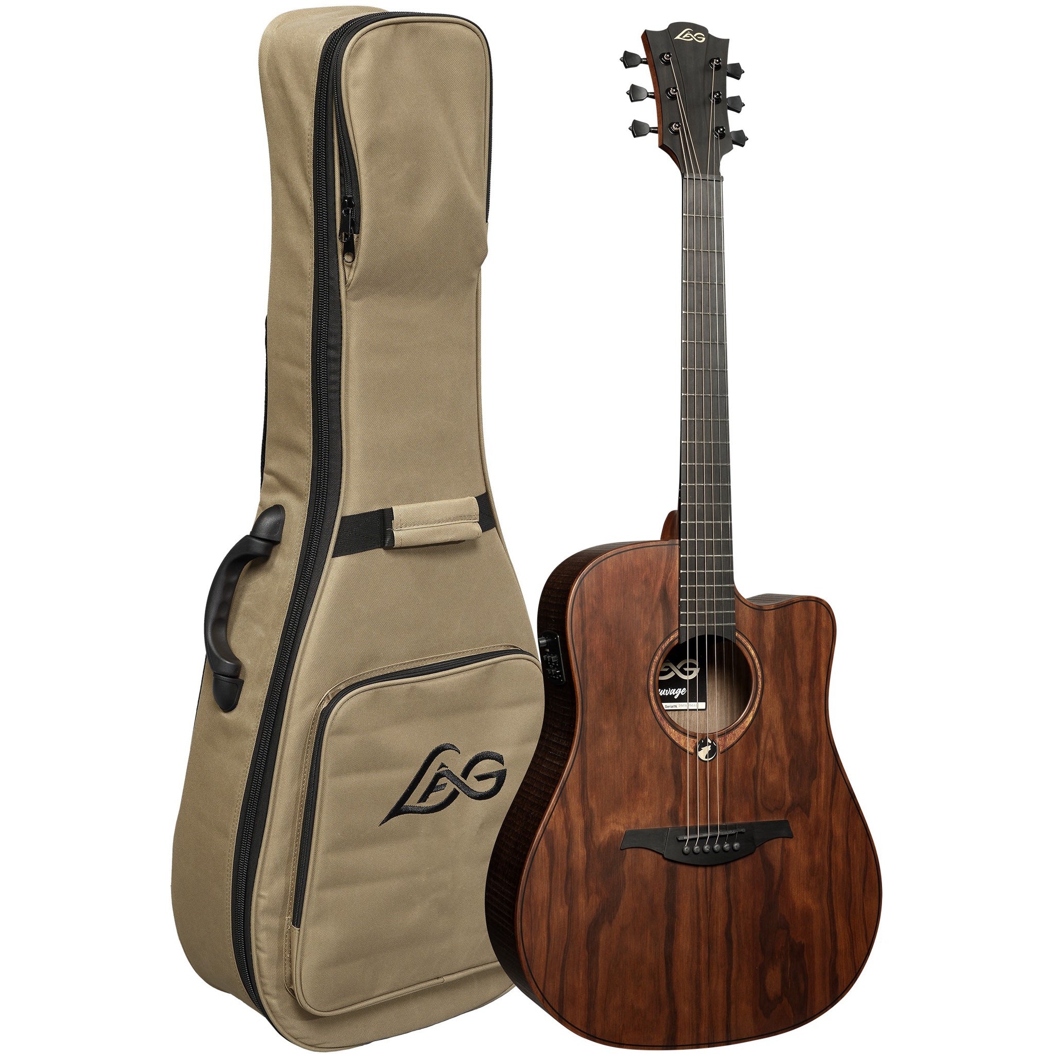LAG Sauvage DCE Dreadnought Cutaway Acoustic-Electric Guitar