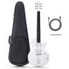 Enya Nova Go Sonic Smart Electric Guitar in Pearl White headstock detail