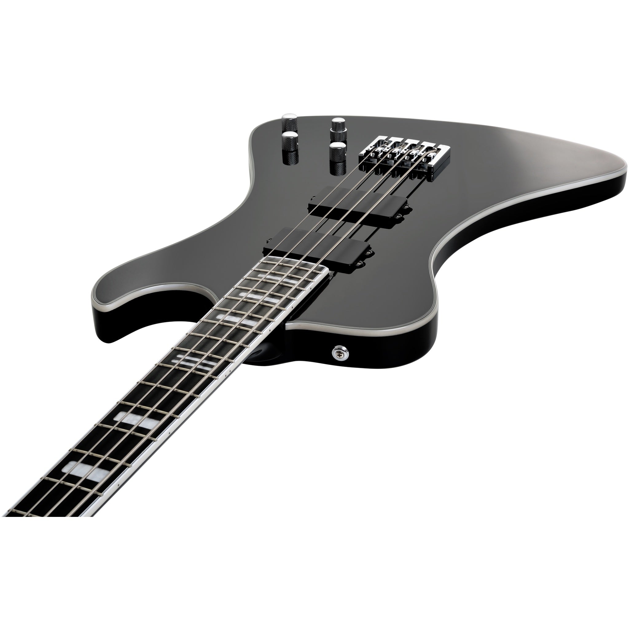 Hagstrom Nekromant 4 4-string right-handed bass guitar in Black Gloss